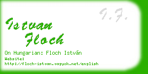 istvan floch business card